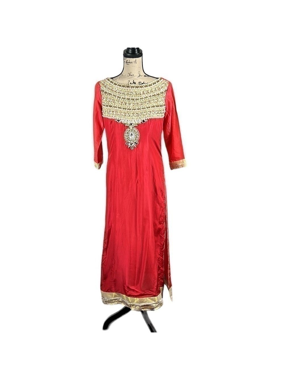 Vintage Kurta Sequined Trim Size S/M